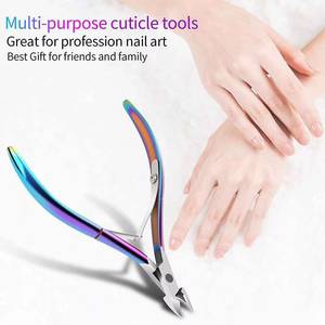 Coupe-ongles professionnels Rainbow Morje en acier inoxydable chirurgical, lame courbée, pince à ongles portable et durable à mâchoires larges - Product Image 3