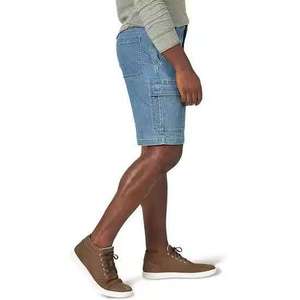 Pantalones Cortos de Mezclilla Casuales para Hombre, Estilo Cargo, Multibolsillos, de Algodón para Verano, Corte Recto, para Uso en Exteriores, Personalizables OEM - Product Image 2