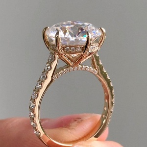 Bague en diamant Moissanite VVS de qualité supérieure, bijoux de luxe pour mariage, fiançailles, anniversaire et occasions spéciales - Product Image 1