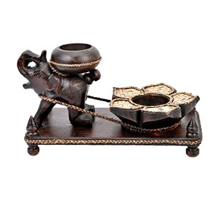 เชิงเทียนไม้สัก รับผลิตตามสั่ง ขายส่ง |   อัคดุส ซาลีม อินเดีย - Product Image 1