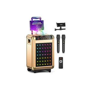 Sistema de Karaoke Personalizado de Fábrica, Máquina de Karaoke Portátil con Altavoz de 10 Pulgadas, Micrófono Inalámbrico Dual, Bluetooth, Venta al por Mayor - Product Image 4