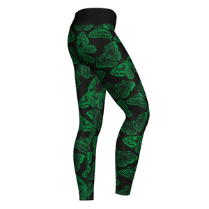 Leggings de yoga personnalisés pour femmes, motif papillon, taille haute, vêtements de sport, pantalon de fitness extensible - Product Image 2
