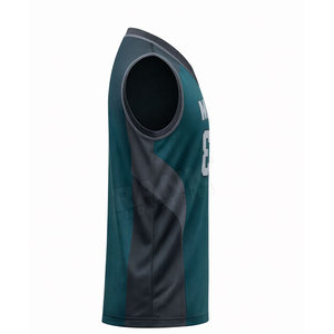 Venta Directa de Fábrica, Jersey de Baloncesto Personalizable al Por Mayor de Alta Calidad de Secado Rápido con Bordado 3D para Adultos - Product Image 4