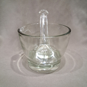 Juego de Mortero y Pilón de Vidrio para Laboratorio, Mortero de Sodacal y Pilón de Borosilicato, Molinillo y Mezclador para Laboratorio, Cocina y Medicina - Product Image 5