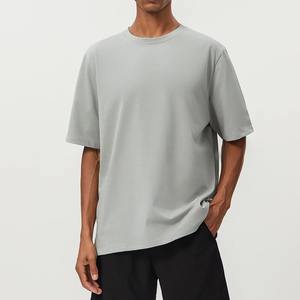 Camiseta de Algodón de Manga Corta Lisa para Hombre, Marca Privada, Fabricante OEM, con Logotipo Personalizado |   Camiseta Casual al por Mayor con Cuello Redondo - Product Image 6