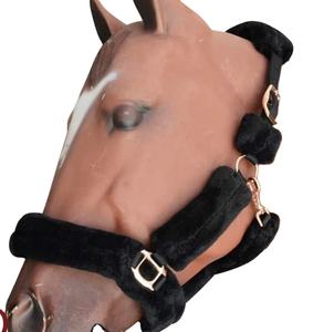 Selle anglaise de haute qualité équitation équestre Nylon vison rembourré licous meilleur prix - Product Image 1