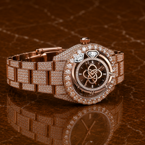 Custom Made Moissanite Diamond Watch Men Luxury Full Stone Setting Wristwatch - Product Image 2