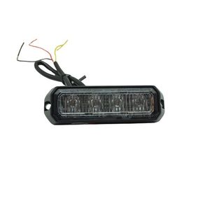 ZHENG YUE Z5658 4-LED Grille Mount Warning <b>Strobe</b> <b>Light</b> IP67 Waterproof DC12-24V for Emergency & Commercial Vehicles - Product Image 1