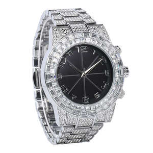 Diamond Silver <b>Watch</b> for Women <b>Men</b> Rhinestone Ice Out <b>Watch</b> Full Diamonds <b>Watches</b> <b>Quartz</b> Crystal Gold Women <b>Men</b> Wristwatch - Product Image 6