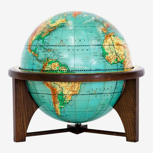 Base de Madera para Globo Terráqueo, Color Verde Claro, 8 Pulgadas, para Escritorio y Mesa, Globo Terráqueo de Estilo Clásico, Color Verde Medio - Product Image 5