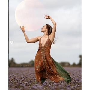 Handmade Boho Maxi <b>Dress</b> Deep V Neck Sleeveless Regular Fit Embroidery Knitted Solid Floral Print Summer Autumn Beach Wear - Product Image 3