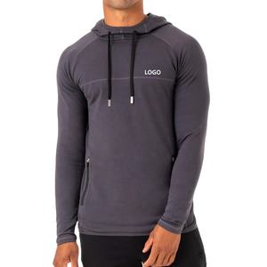 Vente en gros de sweats à capuche avec poches zippées de bonne qualité avec impression personnalisée 100% coton pour hommes pull à capuche de coupe régulière en polaire - Product Image 4