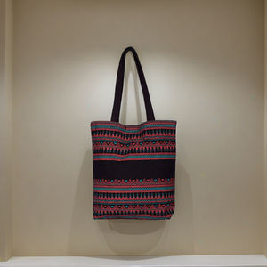 Bolsas de Mano Resistentes de Lona con Hojas de Palma, Cierre de Cremallera, Bolsillo Interno, Bolsa de Compras Sostenible para Todas las Estaciones, Bolsas Personalizadas - Product Image 2