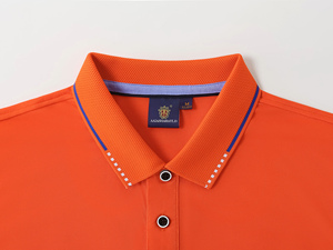 เสื้อโปโลแขนสั้นผู้ชาย ผ้าฝ้าย สีพื้น ระบายอากาศได้ดี เสื้อยืดลำลองแบบถัก ทรงปกติ ดีไซน์ติดกระดุม - Product Image 4
