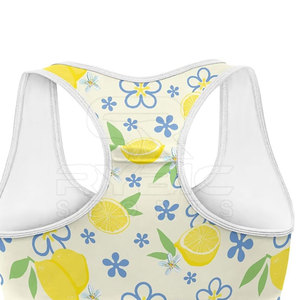 Soutien-gorge de sport pour femme imprimé sur mesure par sublimation, doté d'un tissu doux et respirant avec un maintien confortable pour l'entraînement et la salle de sport - Product Image 3