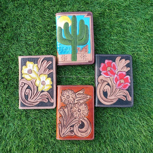 กระเป๋าใส่บัตรเครดิตสำหรับผู้หญิงทำด้วยมือมีลายดอกไม้ไม่ซ้ำใครกระเป๋าใส่หนังสือเดินทางอุปกรณ์เสริมกระเป๋าสตางค์มาใหม่ - Product Image 3