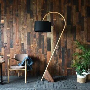 Minimalist Metal Floor Lamp <b>Black</b> Cylindrical <b>Shade</b> Multicolored Large Size LED <b>Light</b> Source Easy Installation Residential Use - Product Image 4
