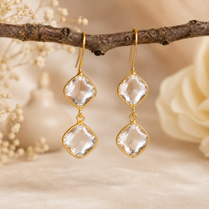 Pendientes Colgantes con Bisel de Latón Chapado en Oro Antiguo, Perlas de Imitación, Estilo Bohemio Clásico para Mujer, Directo de Fábrica - Product Image 6