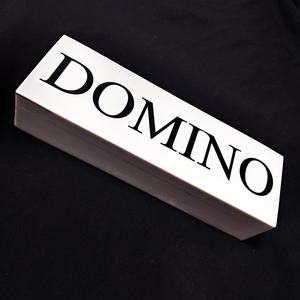 <b>Domino</b> Resin Bookend With White Alphabet Letters For Home Decoration Artistic Customized Shape Box for Home High Quality Resin - Product Image 4