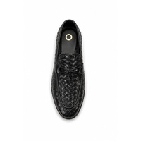 LEATHER STUDIO Herren-Slipper Premium-Qualität Handgefertigt Echtes Leder Slip-On Rutschfest Atmungsaktiv Maßgefertigt Kuhleder Spitze Zehe Alle Größen