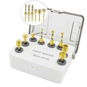 Manual Dental Implant Lateral Approach Sinus Lift Diamond Burs Kit Stainless Steel Precision Surgical Drill Set By Dentavex - Product Image 2