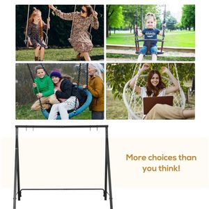 Patio Swing Hammock Chair Stand Durable and Stylish Outdoor Furniture - Product Image 4