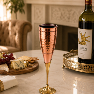 Ensemble de verres à vin en laiton faits à la main de luxe, gobelets dorés, vaisselle haut de gamme pour mariage, bar, décoration de la maison, ensemble cadeau - Product Image 3