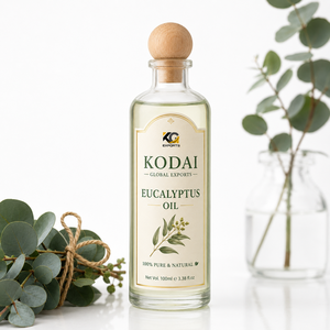 Huile d'eucalyptus Kodai 100% pure, naturelle et essentielle pour les soins de la peau et l'aromathérapie - Product Image 1
