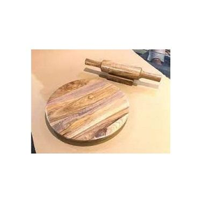 Good Seller Wood Chapati Serving Board Best Design Wood Chalk Belan for Restaurant Home Kitchen <b>Rolling</b> <b>Pin</b> Pastry Board Round - Product Image 4