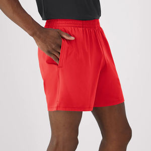 Pantalones cortos OEM/ODM 100% algodón para hombre, de color sólido con bolsillos laterales, cómodos, transpirables, con cintura elástica, pantalones cortos de alta calidad para hombre. - Product Image 3