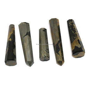 Points de cristal authentiques à forte demande Point d'obélisque de pyrite de cristal de guérison de pierres précieuses pour l'artisanat Reiki et Fengshui - Product Image 1