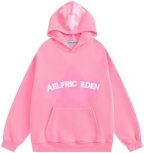 Sudadera con Capucha AELFRIC EDEN, Color Personalizado, Corte Regular, Unisex, Informal, de Poliéster, Lavado Ácido, con Logotipo Frontal y Bolsillo, para Otoño - Product Image 1