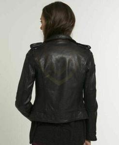 Chaqueta de Cuero para Mujer, Invierno, Transpirable, Cómoda, Talla Adulto, Color Liso, Precios al por Mayor - Product Image 6