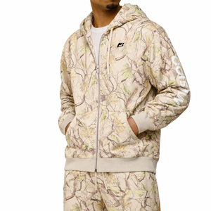 <b>Men</b> Hoodies Trendy Premium Quality <b>Men's</b> Hoodies Cotton Blend Camouflage Zip Up Tracksuit Custom Manufacturer Streetwear Hoodies - Product Image 5