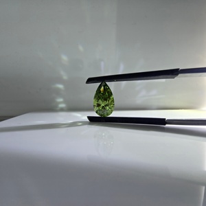 Diamante cultivado en laboratorio de 1 quilate con corte en pera, color verde intenso, certificado por IGI, VS1, diamantes sueltos para la fabricación de joyas. - Product Image 4