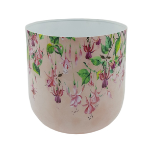 Ensemble de 3 petits pots en fer émaillé faits à la main au design tendance pour la décoration de la maison et du jardin, utilisation au sol, personnalisable - Product Image 1