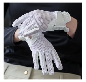 Professional Horse Riding Grip Gloves Breathable Mesh Panels <b>Flexible</b> Stretch Material Competition Equestrian Wear Supplier - Product Image 4