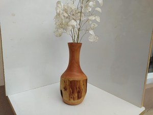 Maceta de Madera de Alta Calidad para Decoración de Escritorio de Oficina, Venta al por Mayor de Fábrica, Florero de Madera de Color Natural para Decoración del Hogar - Product Image 5