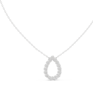 S925 plata pura circón mujer lágrima gota collar exquisita joyería de alta calidad belleza lágrima gota clavícula cadena al por mayor - Product Image 5