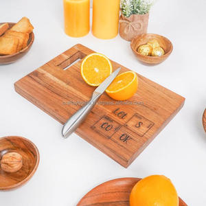 Meilleure gravure planche à découper en bois logo personnalisé fabricant fait main bois naturel couleur aliments fruits servant planche à découper - Product Image 5