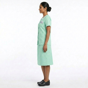 ชุดสครับพยาบาล กระโปรงสครับ เสื้อคอวี ชุดกระโปรงสครับแขนสั้น ชุดสครับทางการแพทย์ - Product Image 4