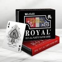 Cartes à Jouer Personnalisables de Haute Qualité 100% Plastique Étanche Finition Brillante Série Classique Double Jeu 62x88mm Poker