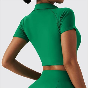 Ensemble de tennis pour femme : haut polo court et jupe-short taille haute, tenue de sport pour le golf et le pickleball avec poche - Product Image 6