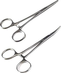 Pinces hémostatiques compactes de 4,5 pouces dotées d'un mécanisme de verrouillage précis, idéales pour une fixation sécurisée et délicate des vaisseaux. - Product Image 5