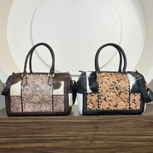 Sac de voyage personnalisé de grande capacité pour hommes et femmes Sac de sport en cuir de vachette usiné à la main de créateur de luxe Sacs de voyage de nuit pour week-end - Product Image 5