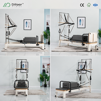 Reformer Pilates en aluminium Spain Studio avec demi-tourneuse multifonction