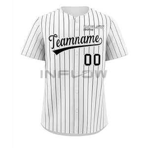 Camiseta de Béisbol Personalizada con Sublimación, Botones, Nombre y Número Cosidos, para Hombre - Product Image 2