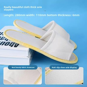 Pantuflas Desechables Suaves y Transpirables de Alta Calidad Personalizadas, Pantuflas para Hoteles y Aerolíneas - Product Image 2