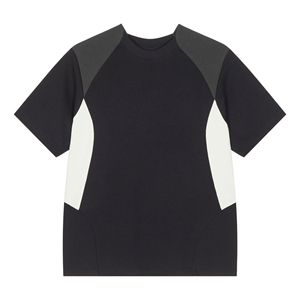 Men's Black <b>Raglan</b> <b>Sleeve</b> Sporty <b>T</b>-<b>Shirt</b> Polyester/Cotton Knitted Breathable Oversized O-Neck Eco-Friendly Quick Dry - Product Image 3