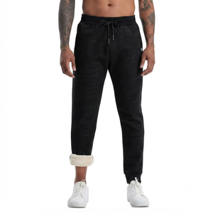 DROGEN EXPORT Men's Lightweight Spring <b>Linen</b>/Cotton Anti-Pilling Sweatpants Fleece Joggers Warm Athletic Casual Pants - Product Image 1